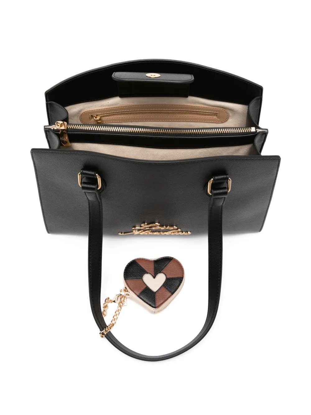 Love Moschino Gewatteerde shopper Zwart