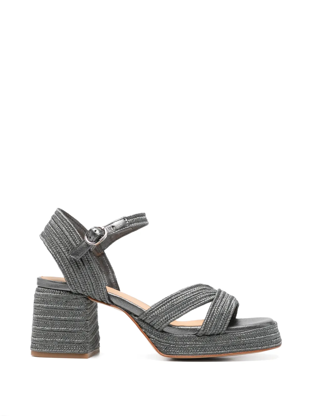 Castañer Vallita woven platform sandals - Grigio