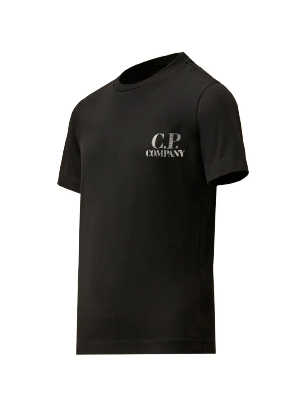 C.P. Company Kids 30 1 katoenen T-shirt met korte mouwen en logodetail Zwart