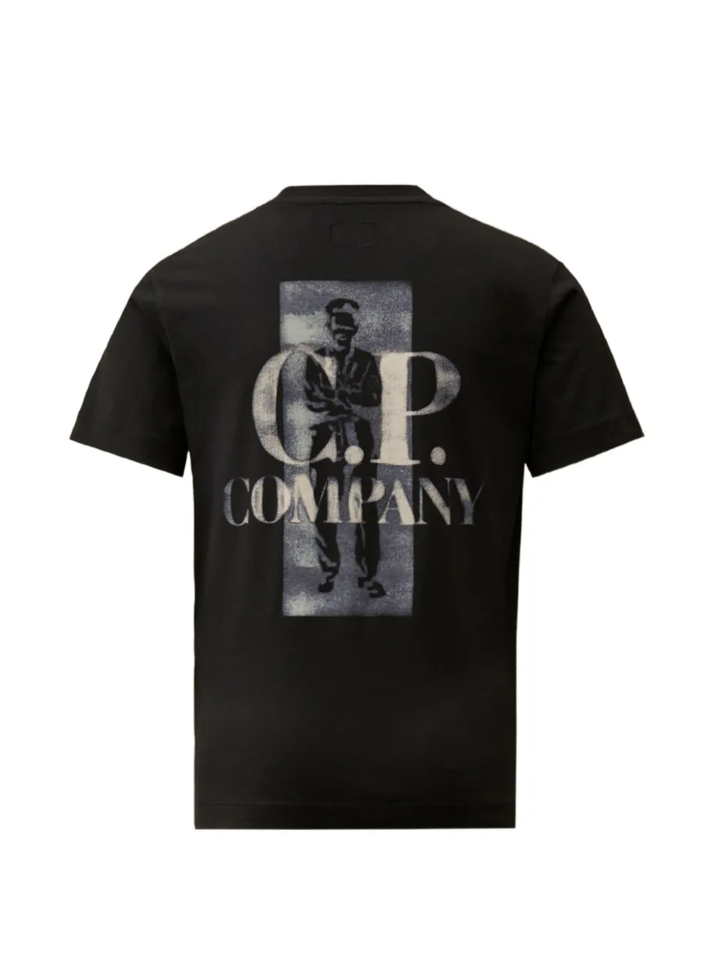C.P. Company Kids 30 1 katoenen T-shirt met korte mouwen en logodetail Zwart