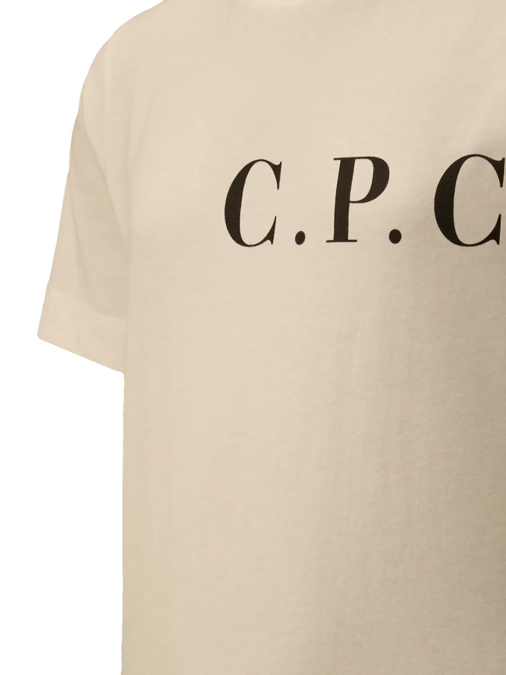 C.P. Company Kids T-shirt met logoprint Beige