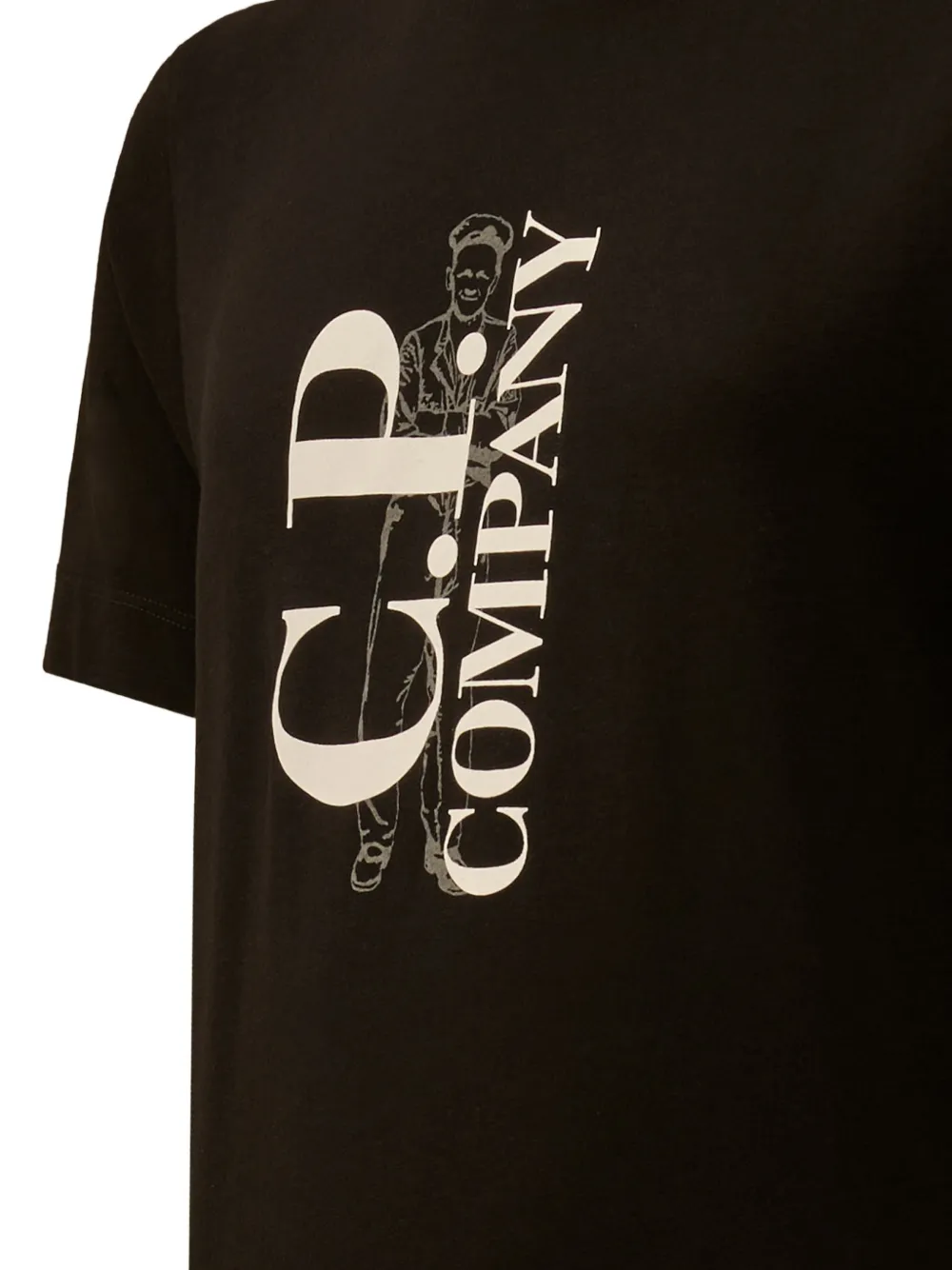 C.P. Company Kids T-shirt met logoprint Zwart
