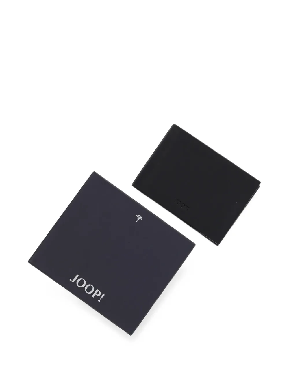 Joop! logo-embossed leather wallet Zwart