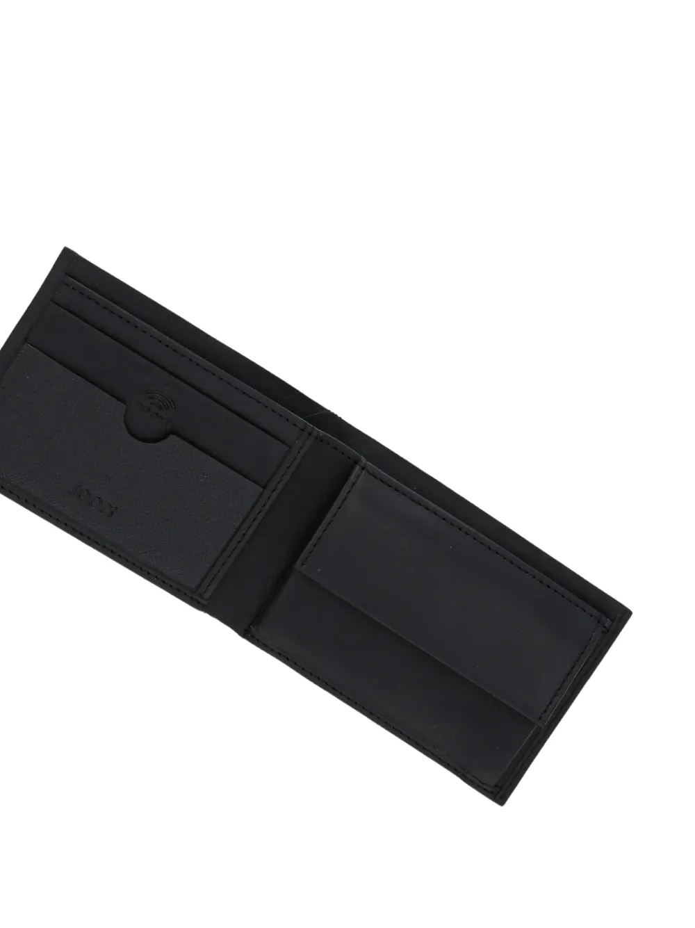 Joop! logo-embossed leather wallet Zwart