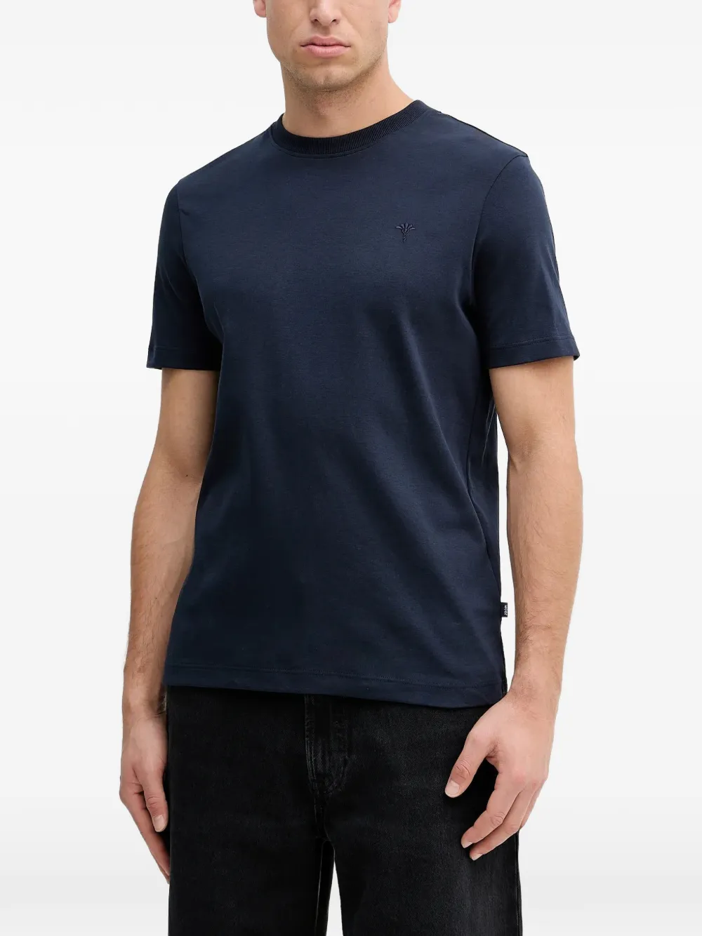 Joop Priamo Logo-embroidered T-shirt In 블루