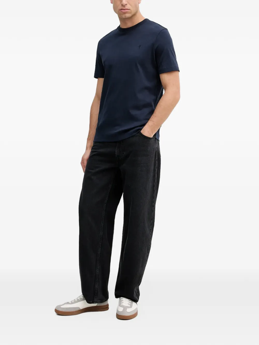 Joop! Priamo T-shirt met geborduurd logo Blauw