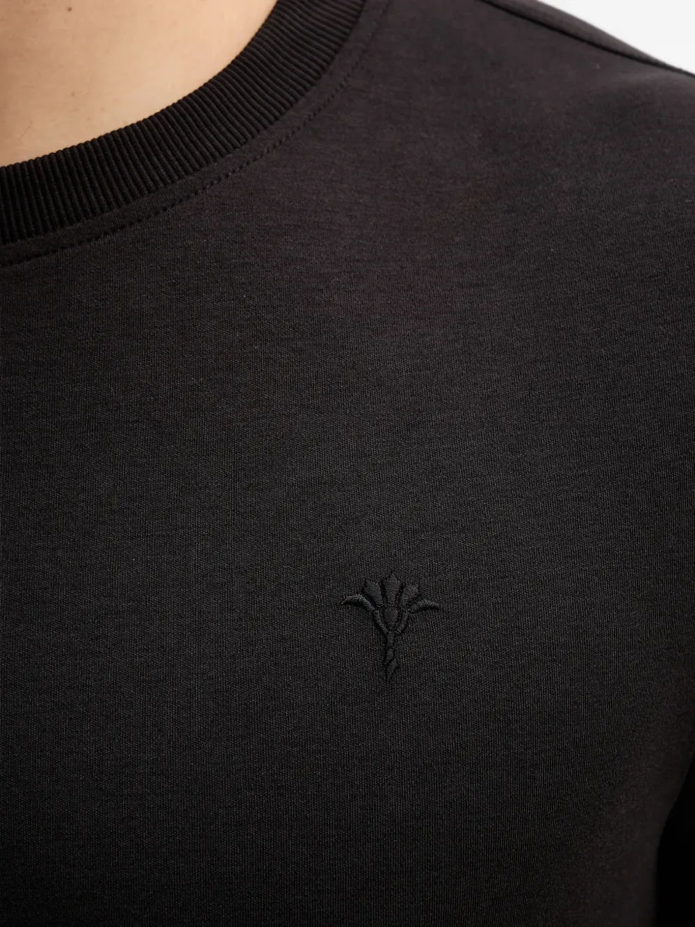 Joop! Pino T-shirt met lange mouwen en geborduurd logo Zwart