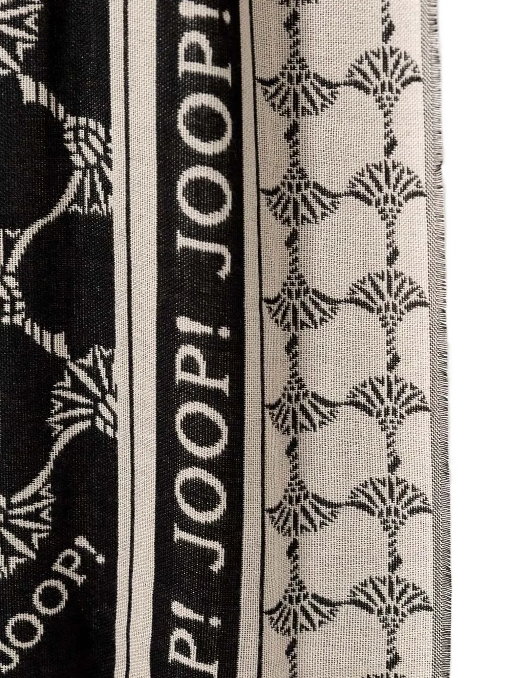 Joop! Sjaal met logoprint Zwart