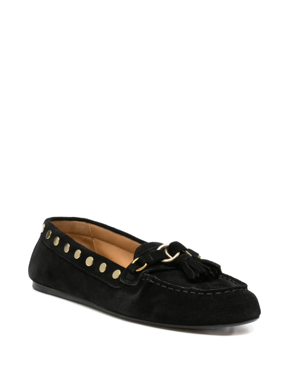 ISABEL MARANT Loafers met kwastje en studs Zwart