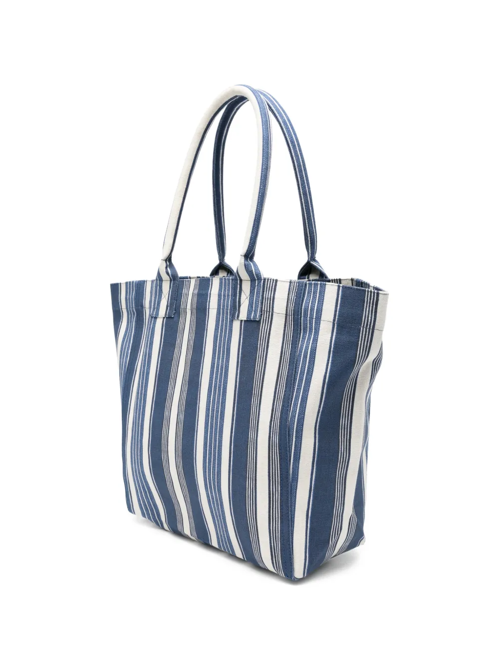 ISABEL MARANT Yenky kleine gestreepte shopper Blauw