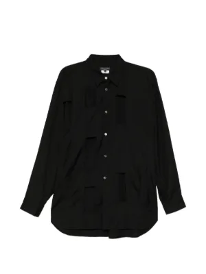 comme des garcons 24FW 多袖シャツ　ブラック Comme Des Garçons Homme ロングスリーブ シャツ | ブラック | FARFETCH JP