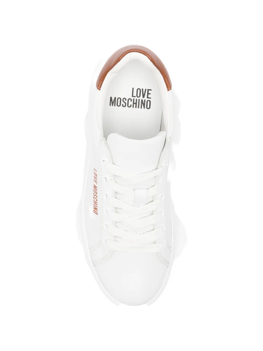 Love Moschino contrast panel sneakers Wit