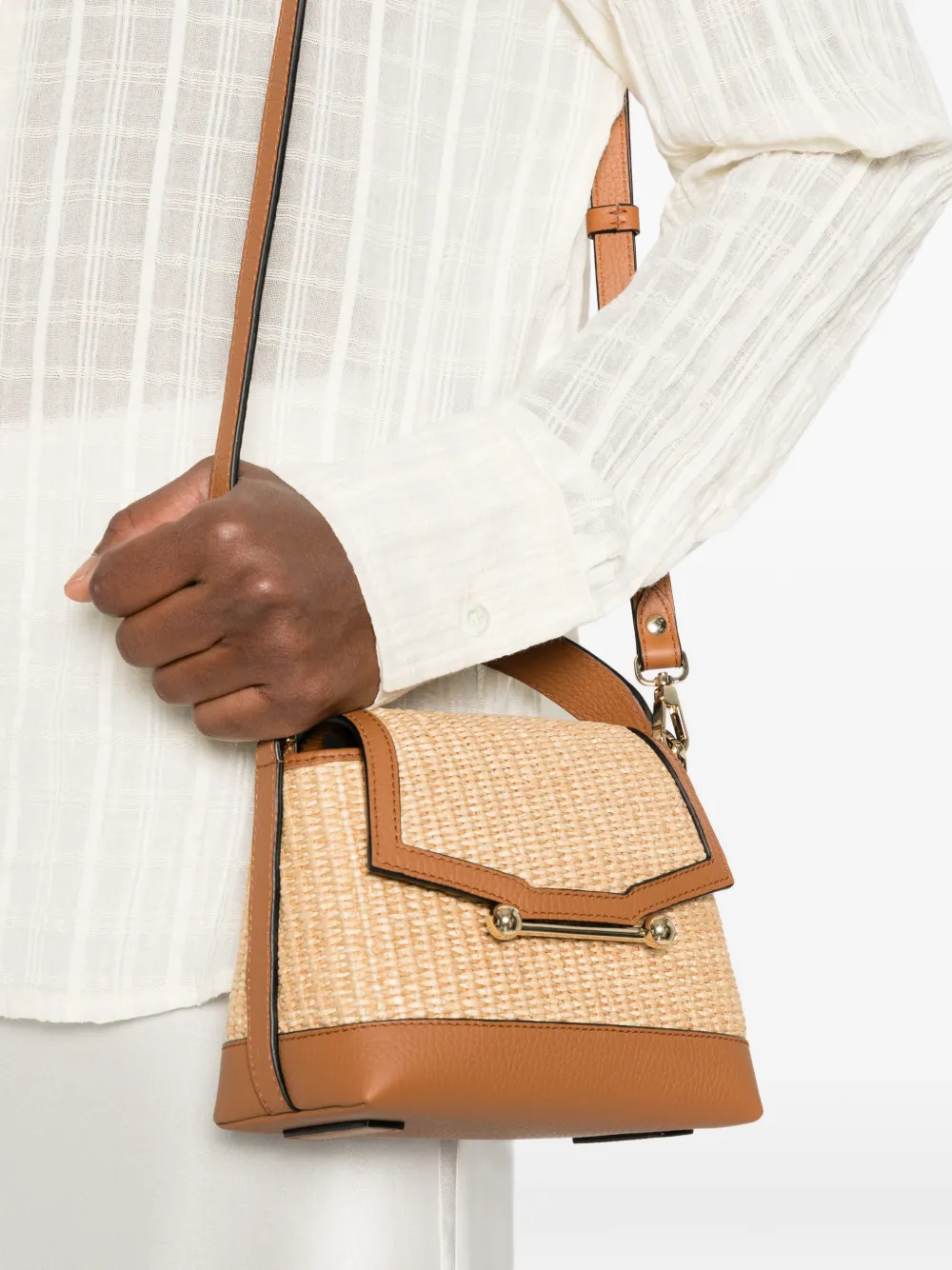  Strathberry Mosaic Nano Tote Bag - Neutrals 