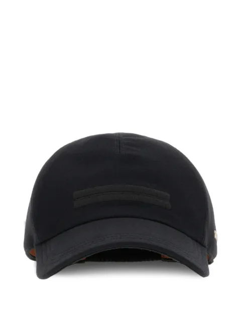 Zegna tonal-detail baseball cap