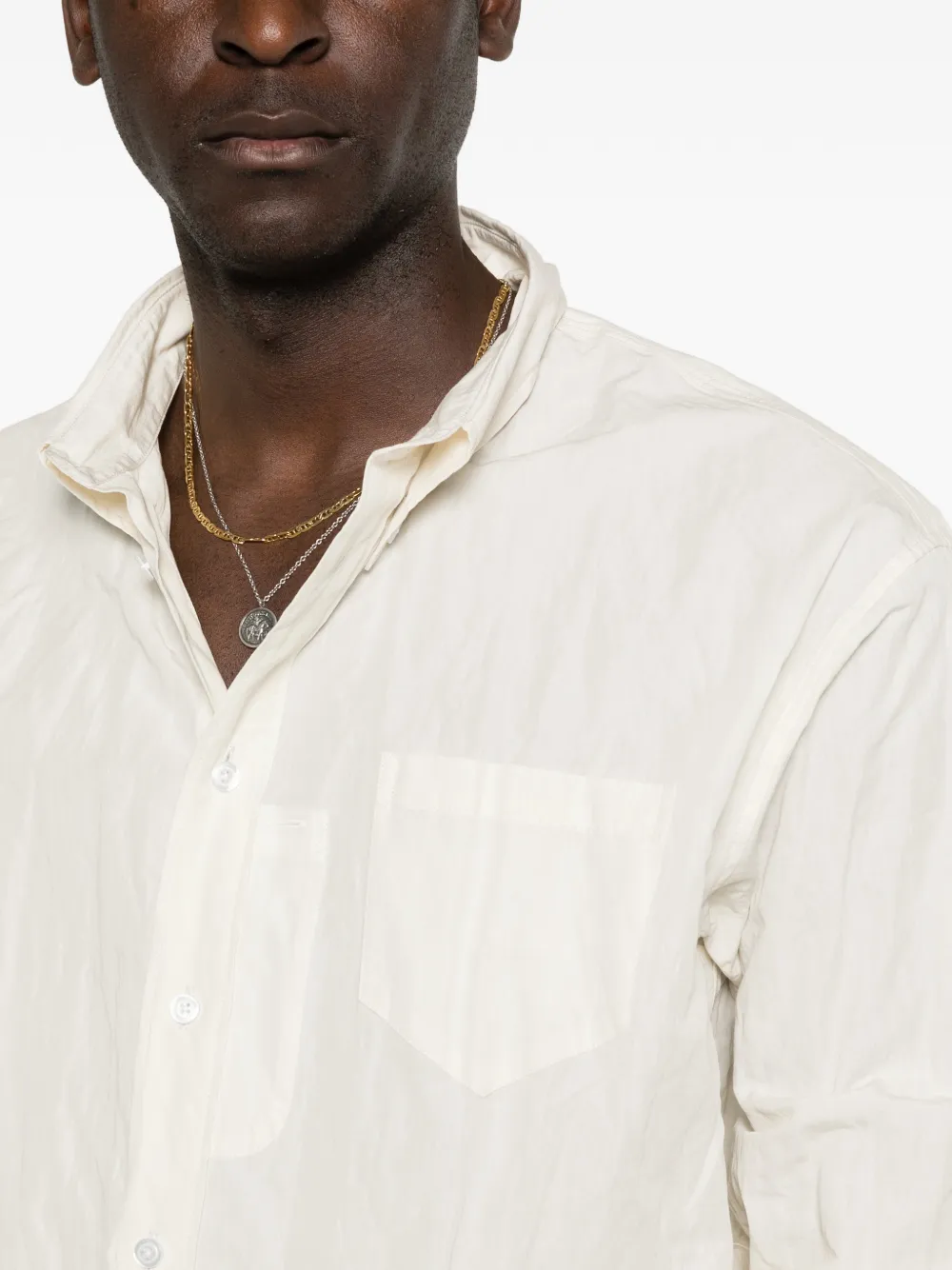 Willy Chavarria Veterano overhemd Beige