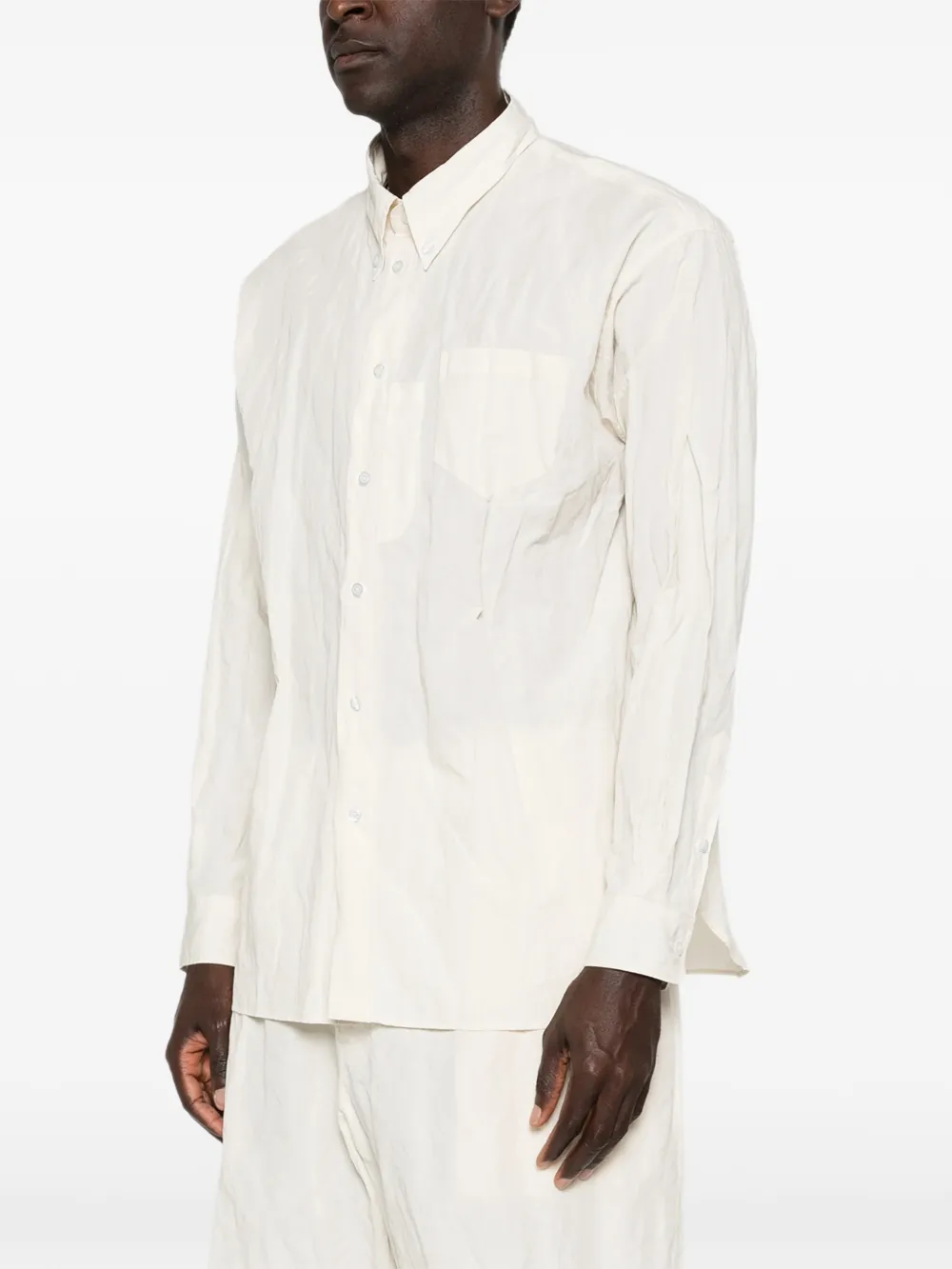 Willy Chavarria Veterano overhemd Beige