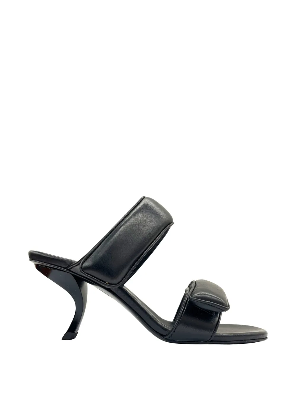 GIABORGHINI Fumiko padded touch-strap sandals - Nero