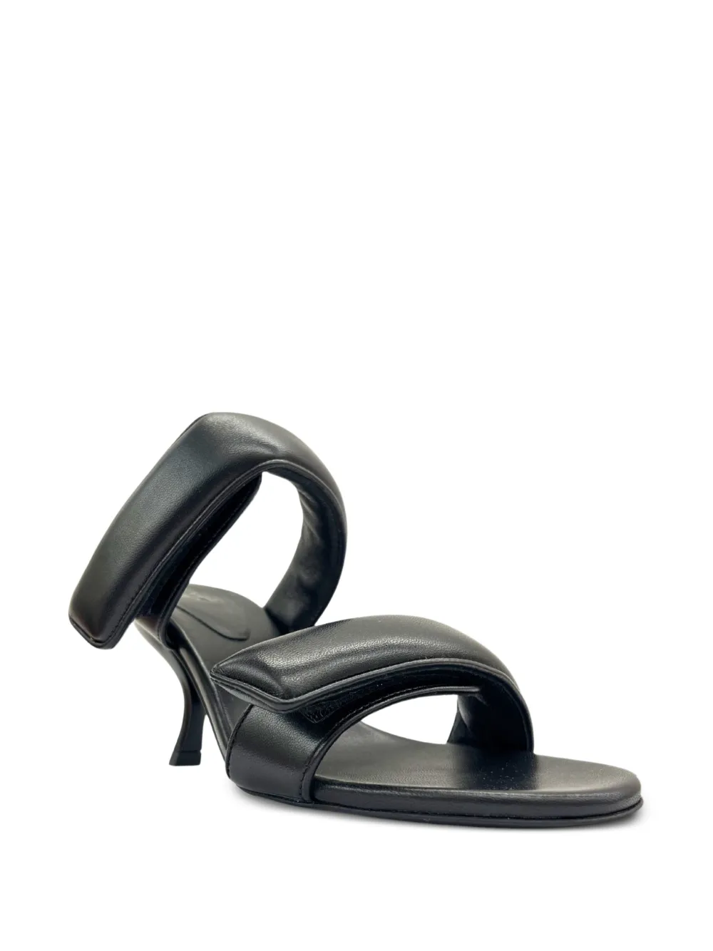 GIABORGHINI Fumiko padded touch-strap sandals Zwart