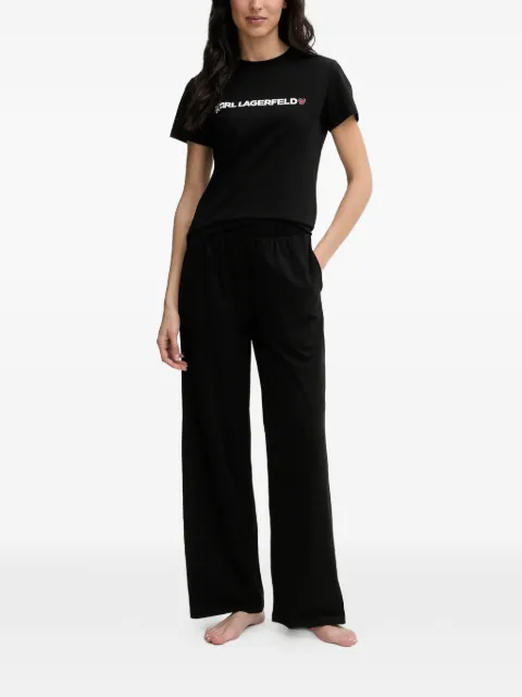 Karl Lagerfeld pyjama à logo imprimé