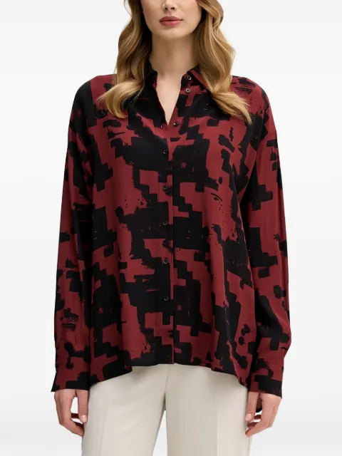 Sisley camisa con motivo geométrico