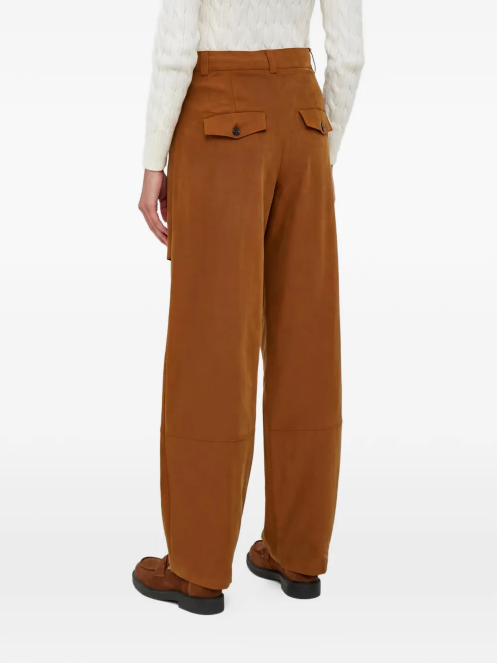 Sisley High waist broek Bruin