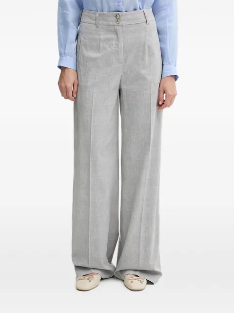 Sisley button-fastening pleated pants