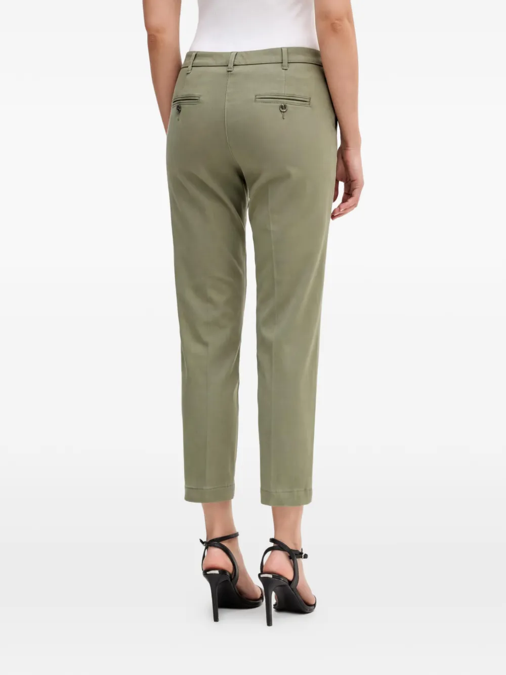 Sisley Broek met textuur Groen