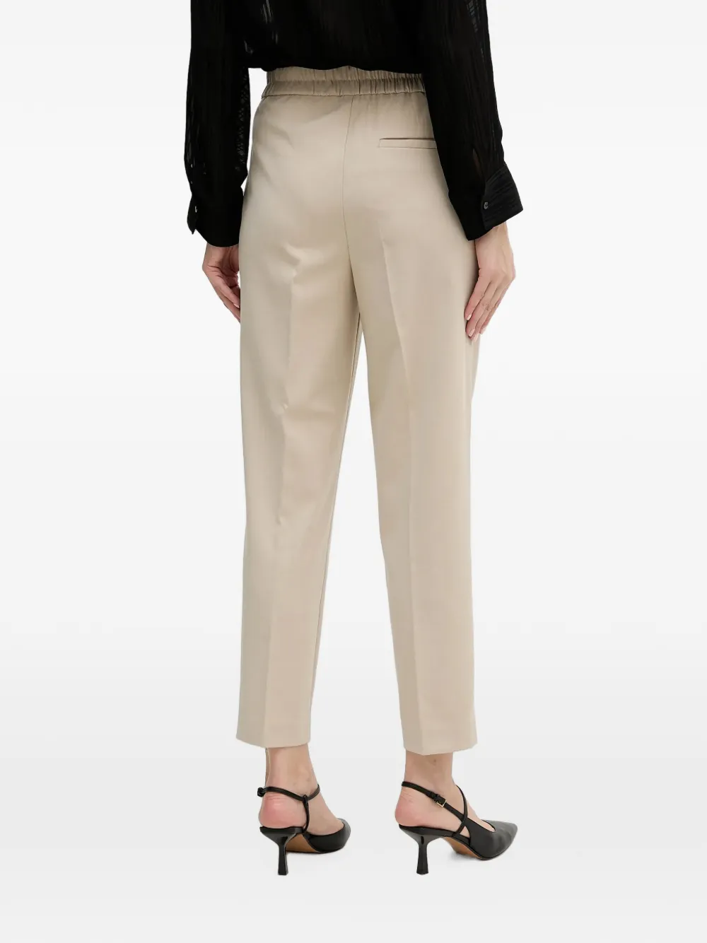 Sisley Cropped plooibroek Beige