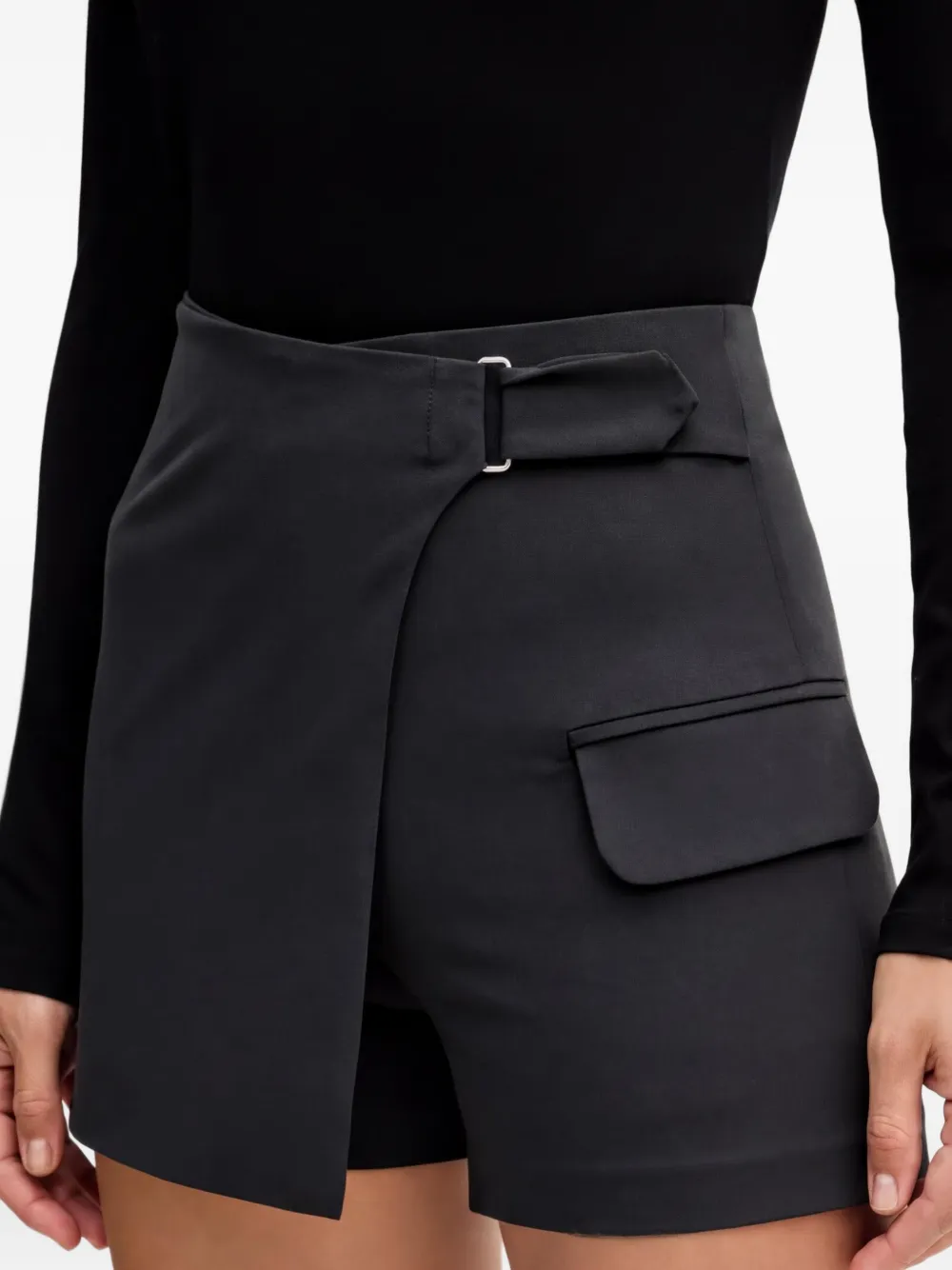 Sisley High-waist mini-shorts Grijs