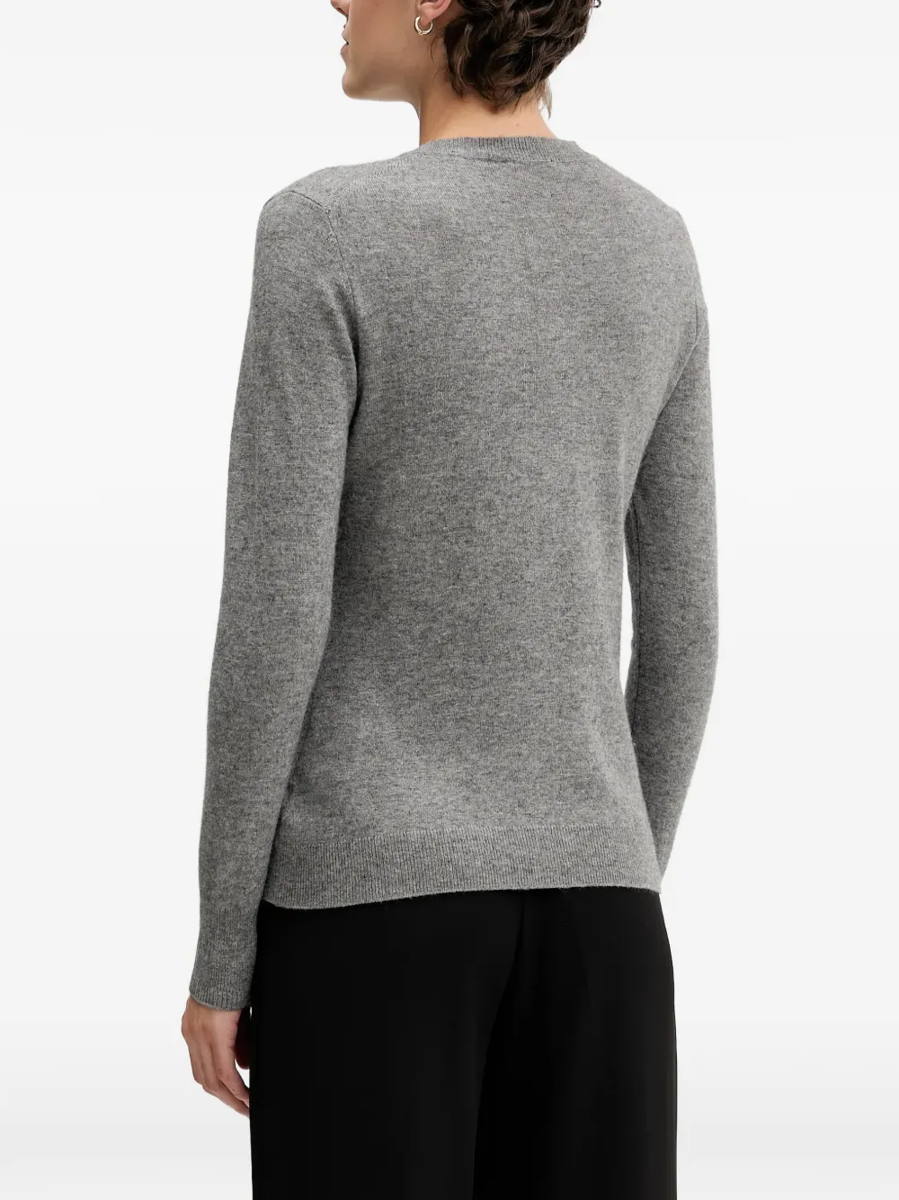 Sisley Vest met ronde hals Grijs