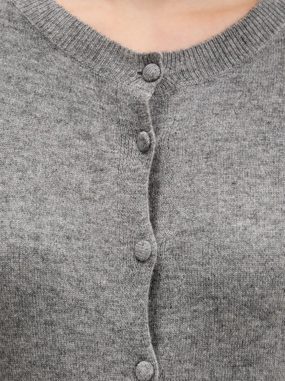 Sisley Vest met ronde hals Grijs