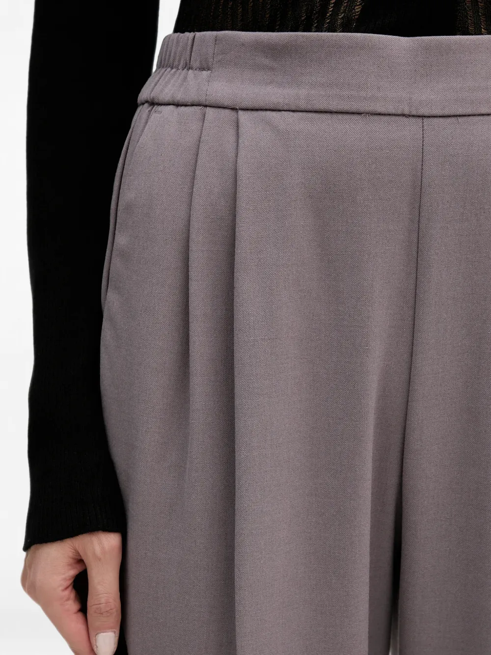 Sisley Plooibroek met elastische taille Grijs