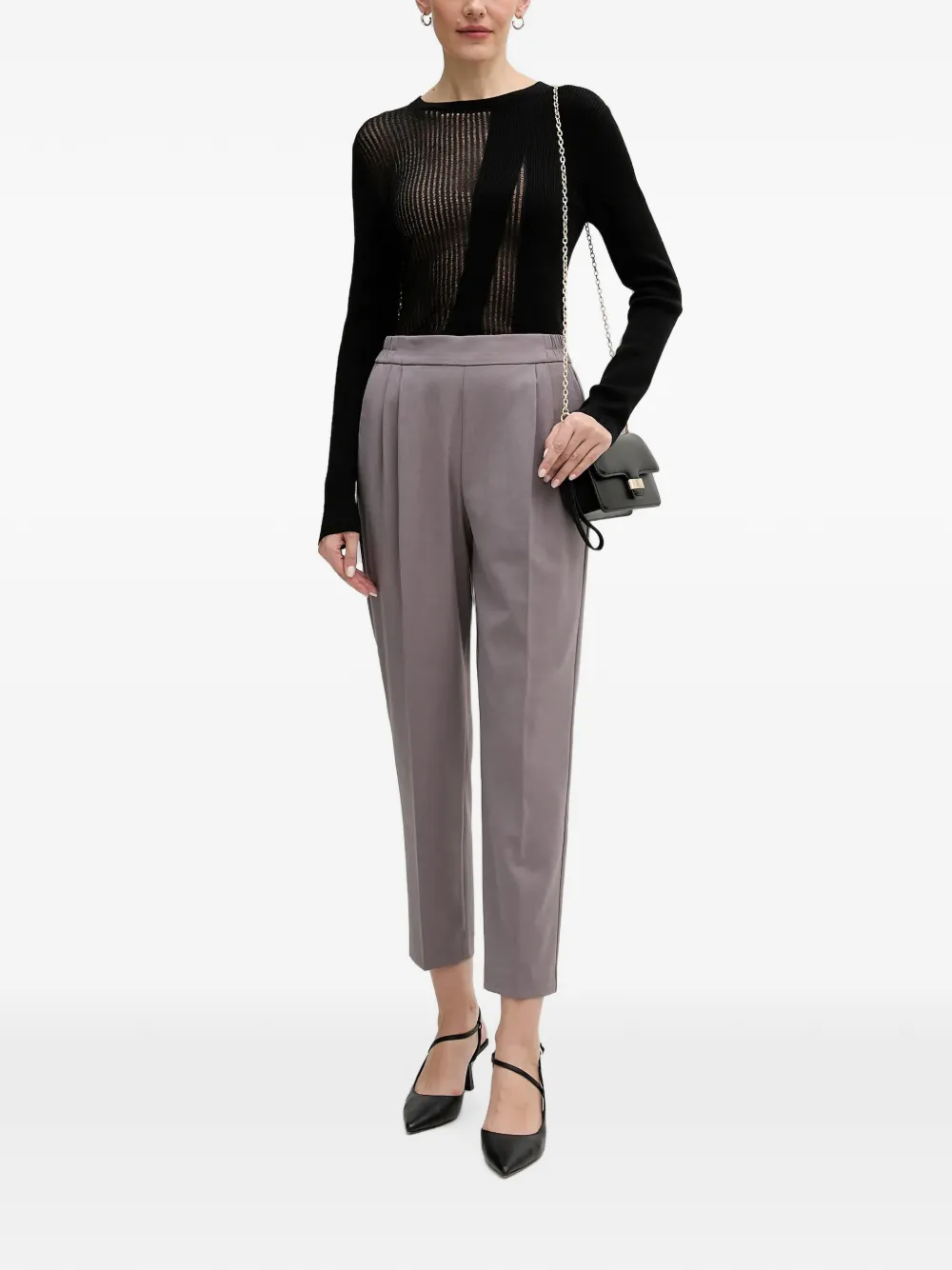 Sisley Plooibroek met elastische taille Grijs