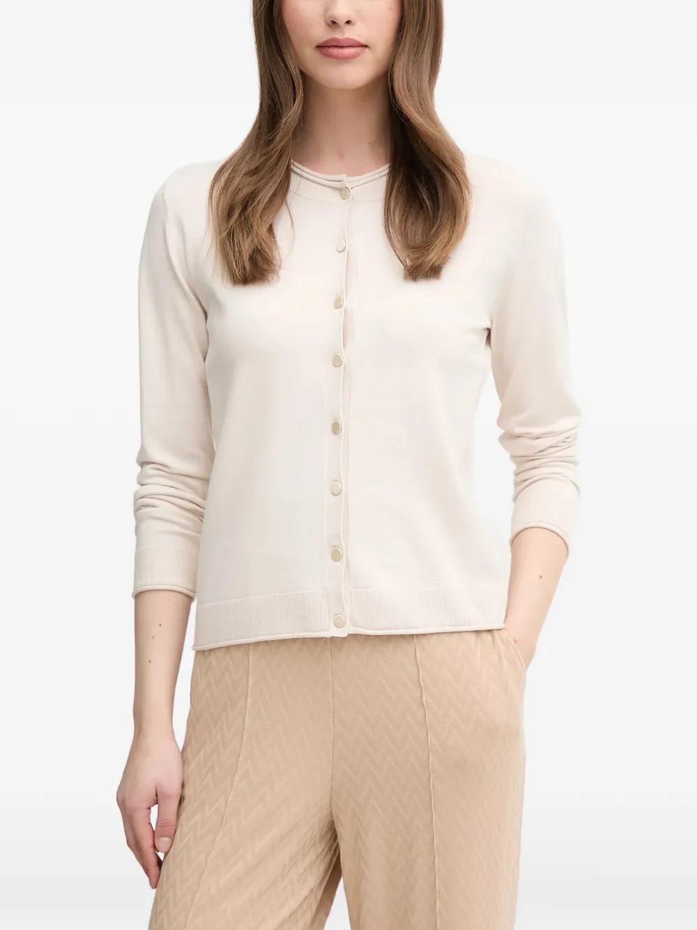 Sisley button-up cardigan - Neutrals