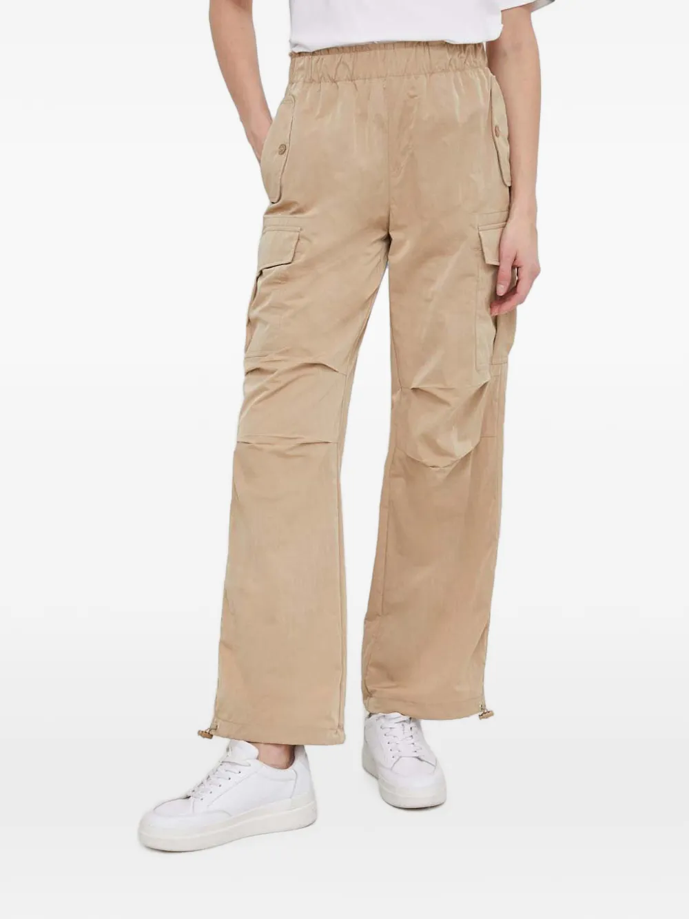 Sisley Pantaloni cargo con vita elasticizzata - Toni neutri