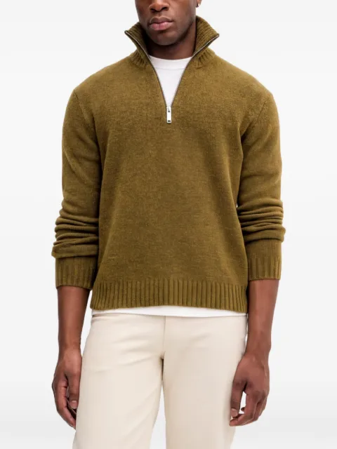 Sisley zip-up roll-neck sweater