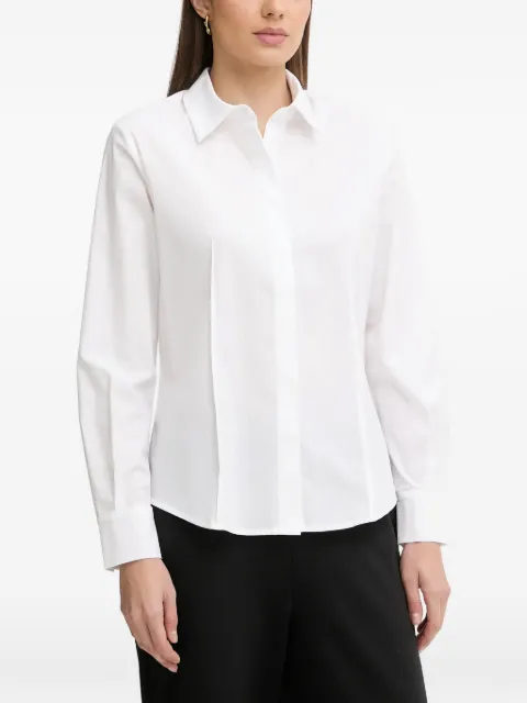 Sisley camisa con detalle de pinzas de manga larga