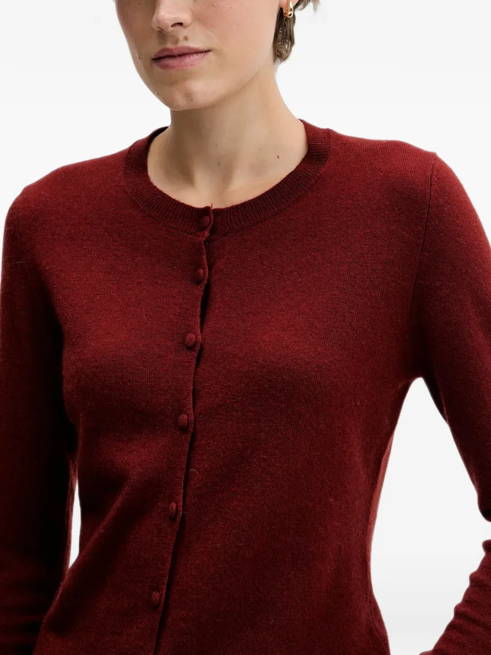 Sisley Vest met knopen Rood