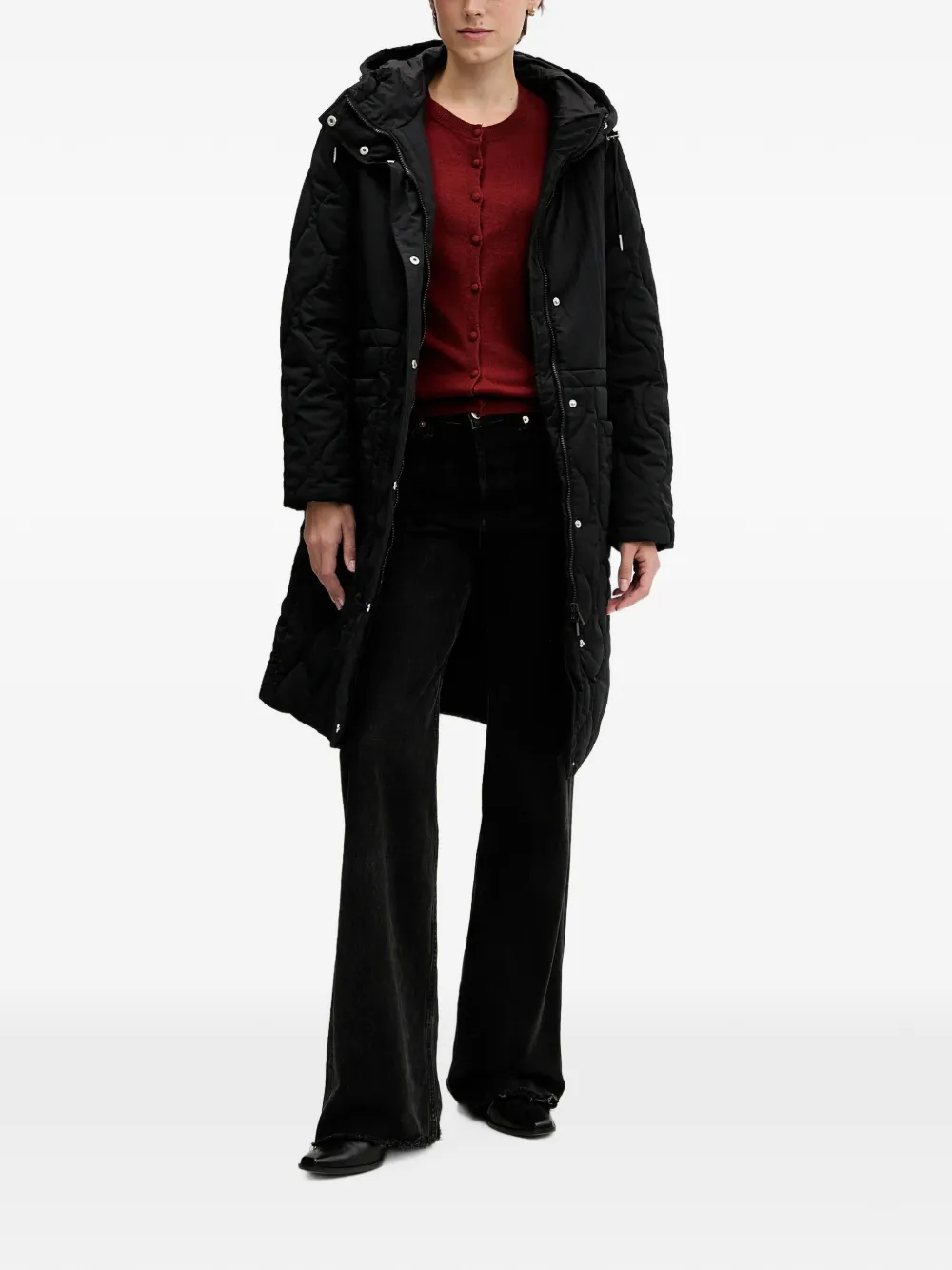 Sisley Vest met knopen Rood