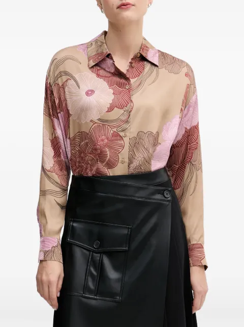 Sisley floral-pattern shirt