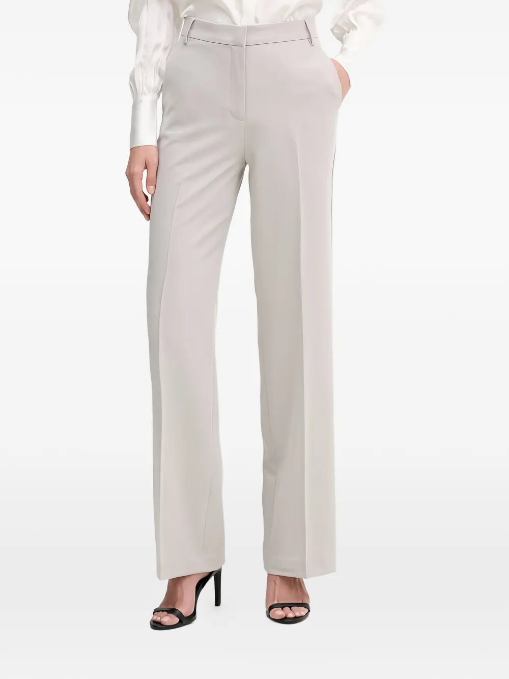 Sisley flat-front trousers - Grigio