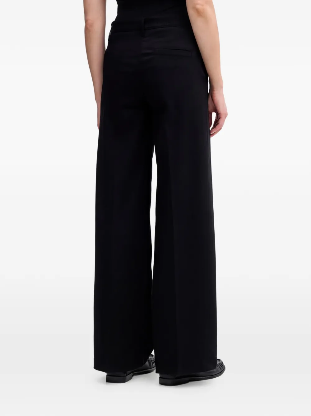 Sisley Broek met wijde pijpen Zwart