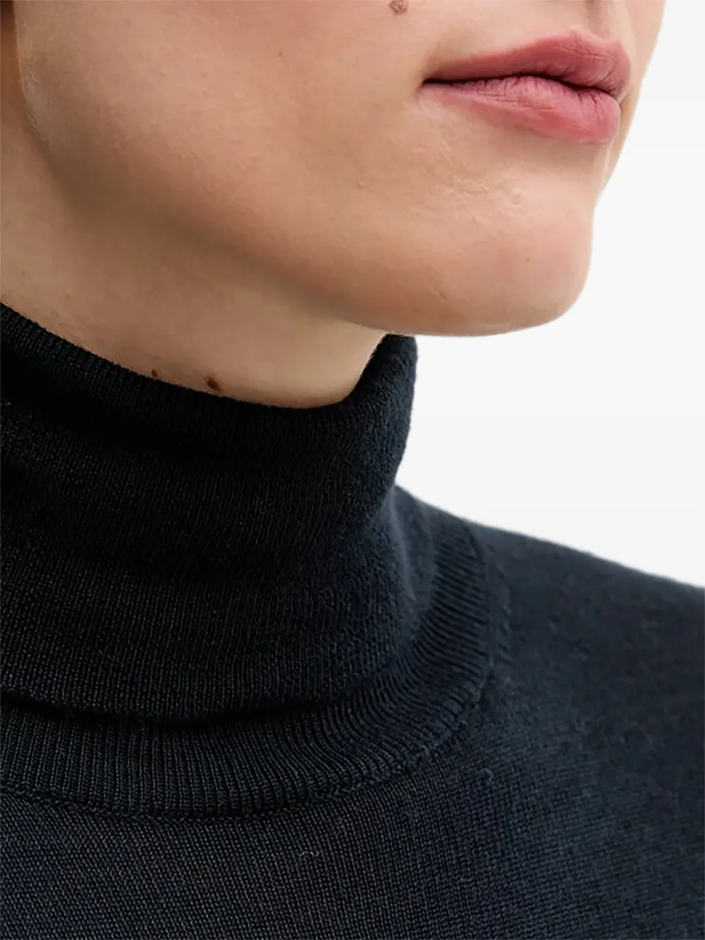 Sisley roll-neck sweater Blauw