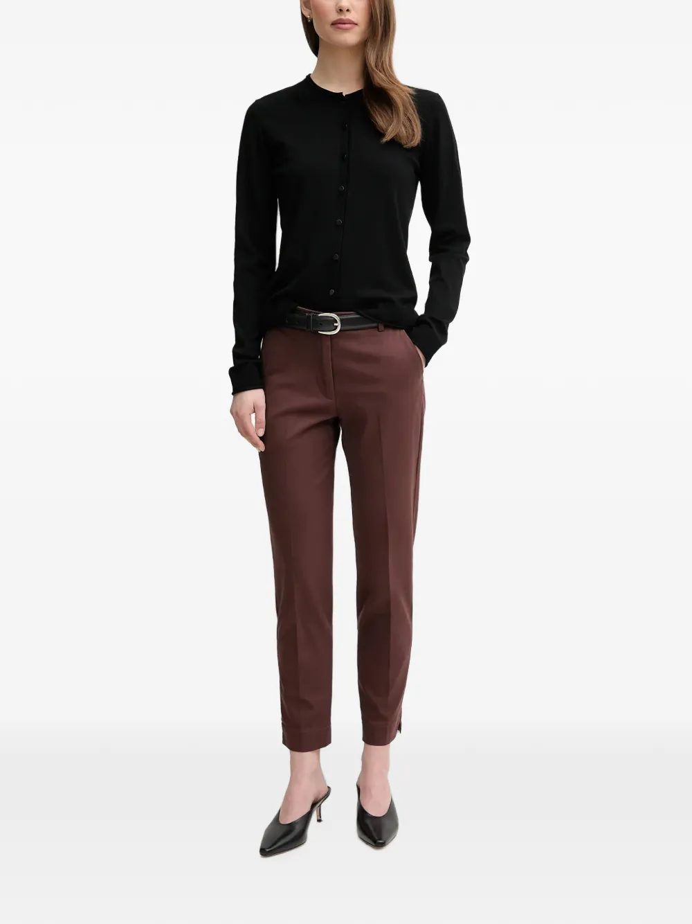 Sisley Vest met knopen Zwart