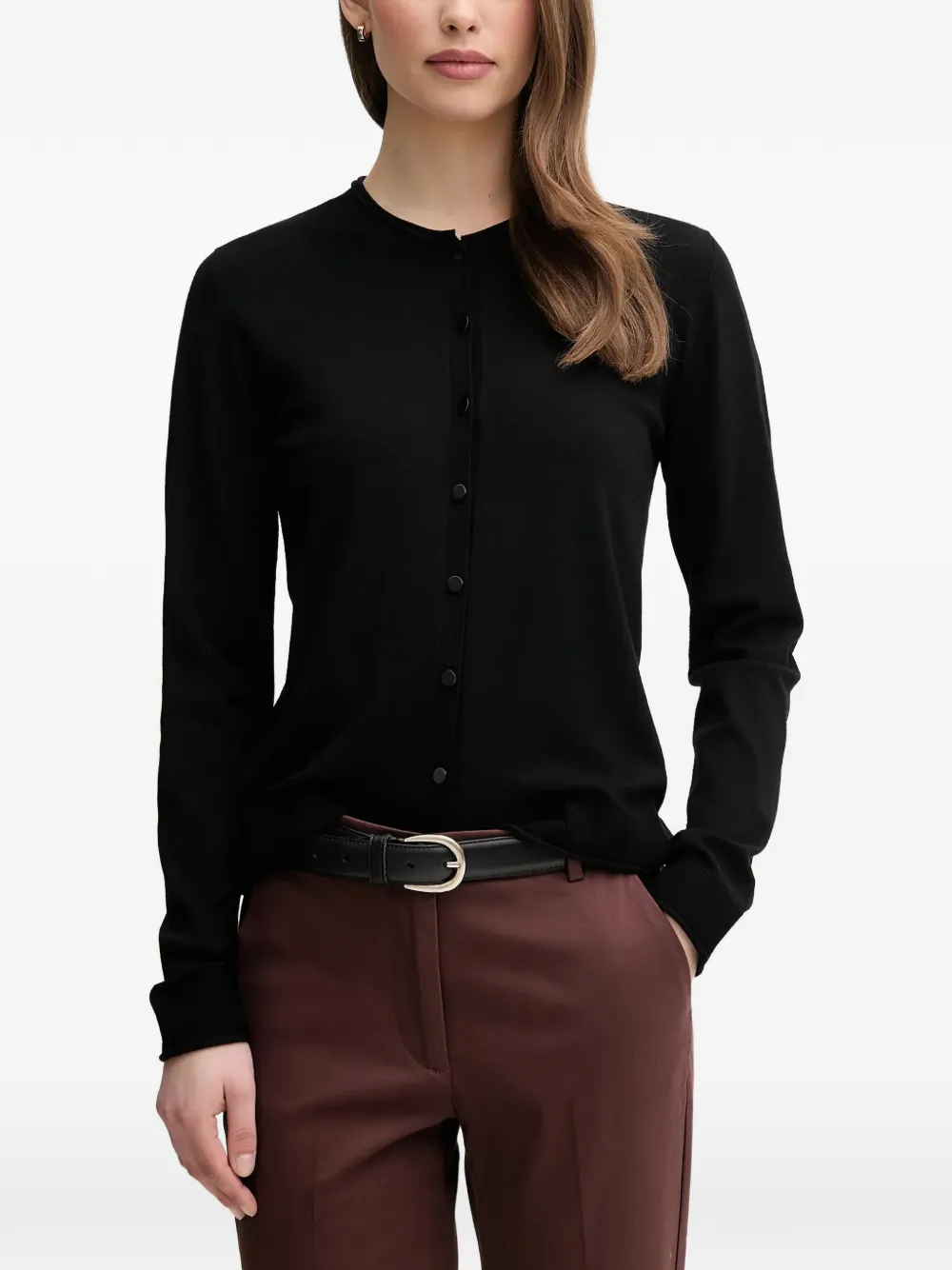 Sisley buttoned cardigan - Black