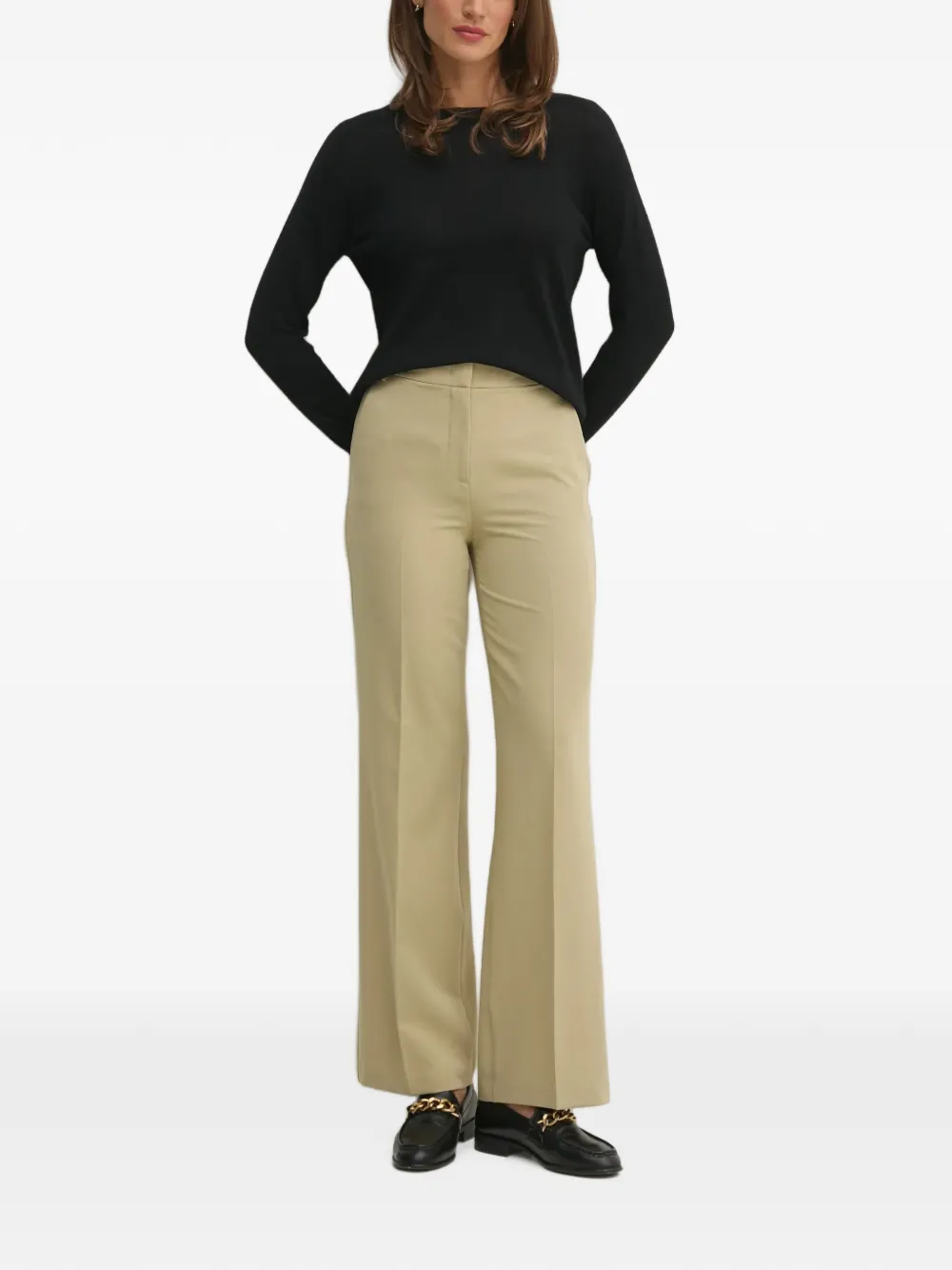 Sisley Flared broek Groen