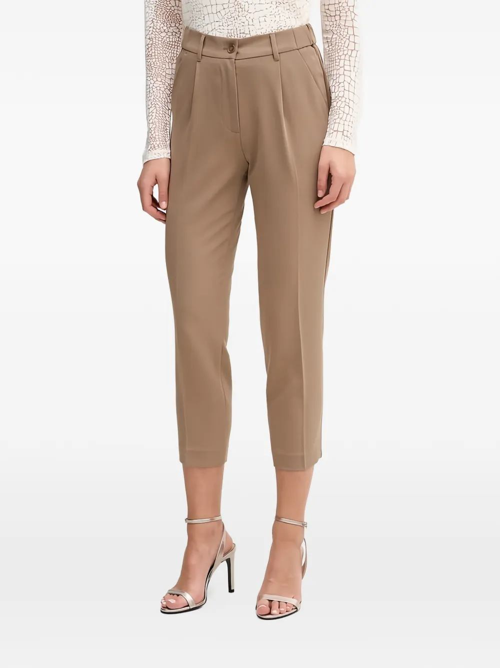 Sisley button tailored trousers - Toni neutri
