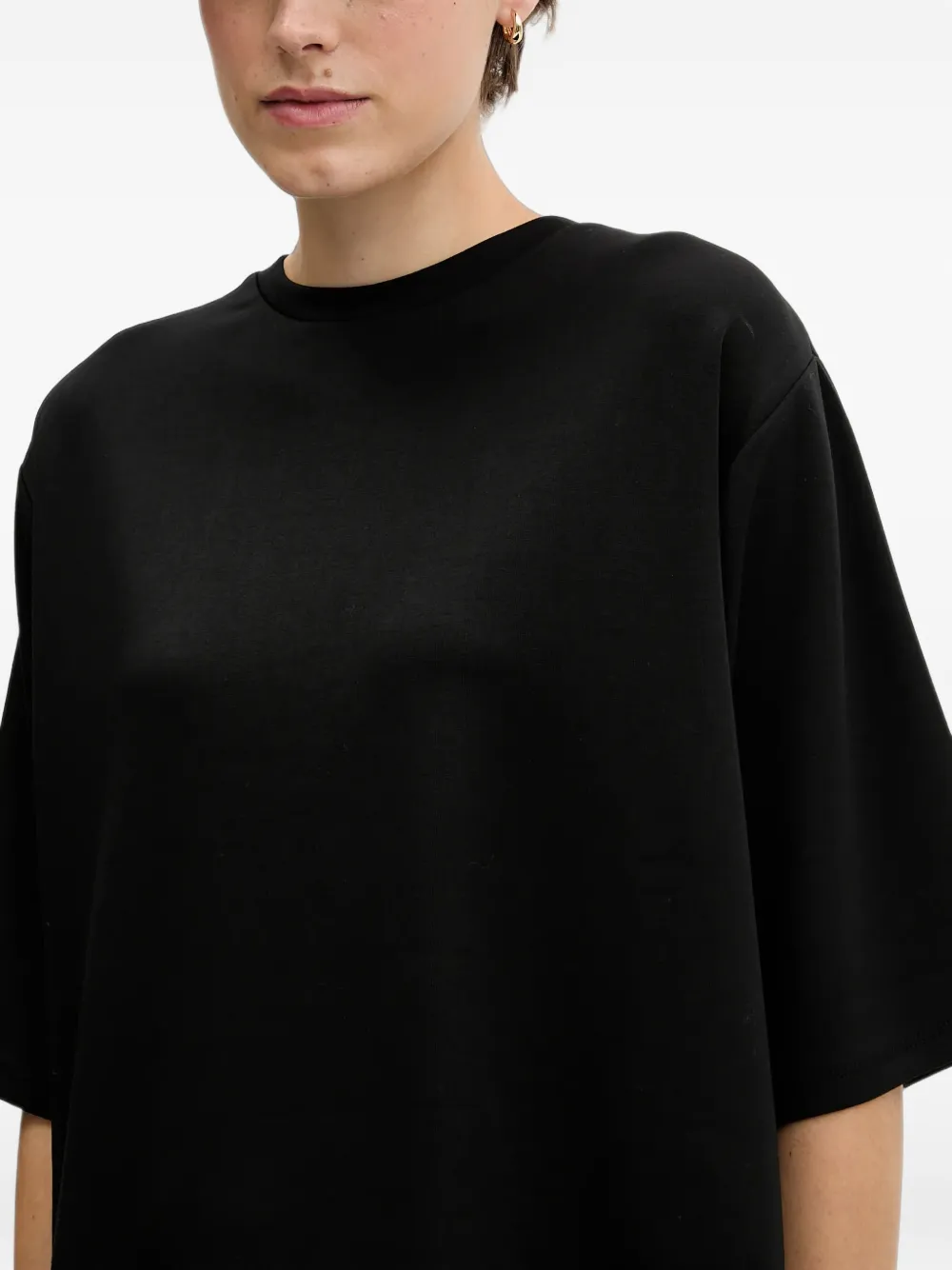 Sisley T-shirt met gelaagde achterkant Zwart