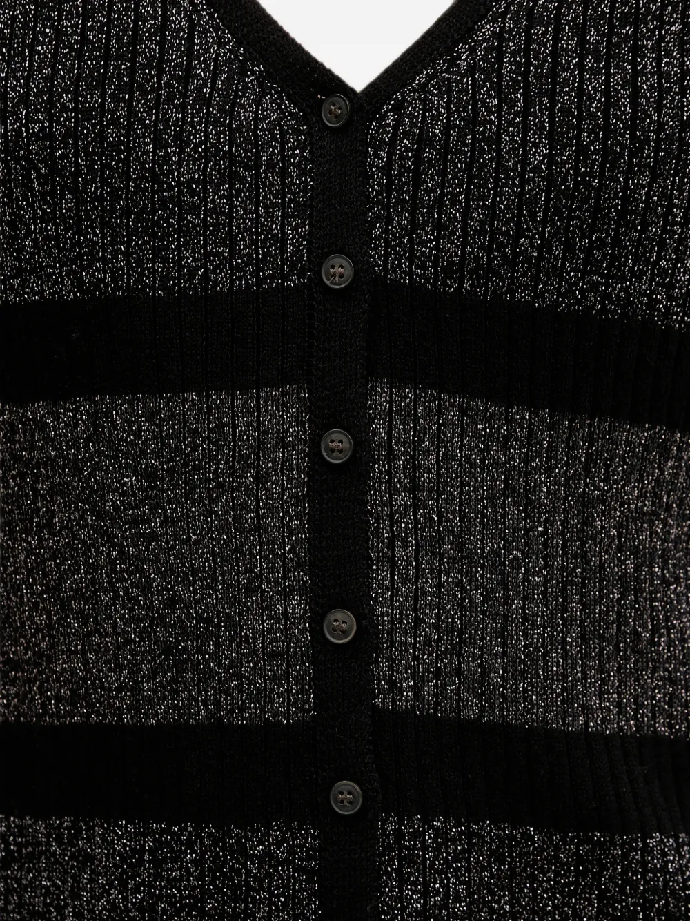 Sisley Gestreept vest met knopen Grijs