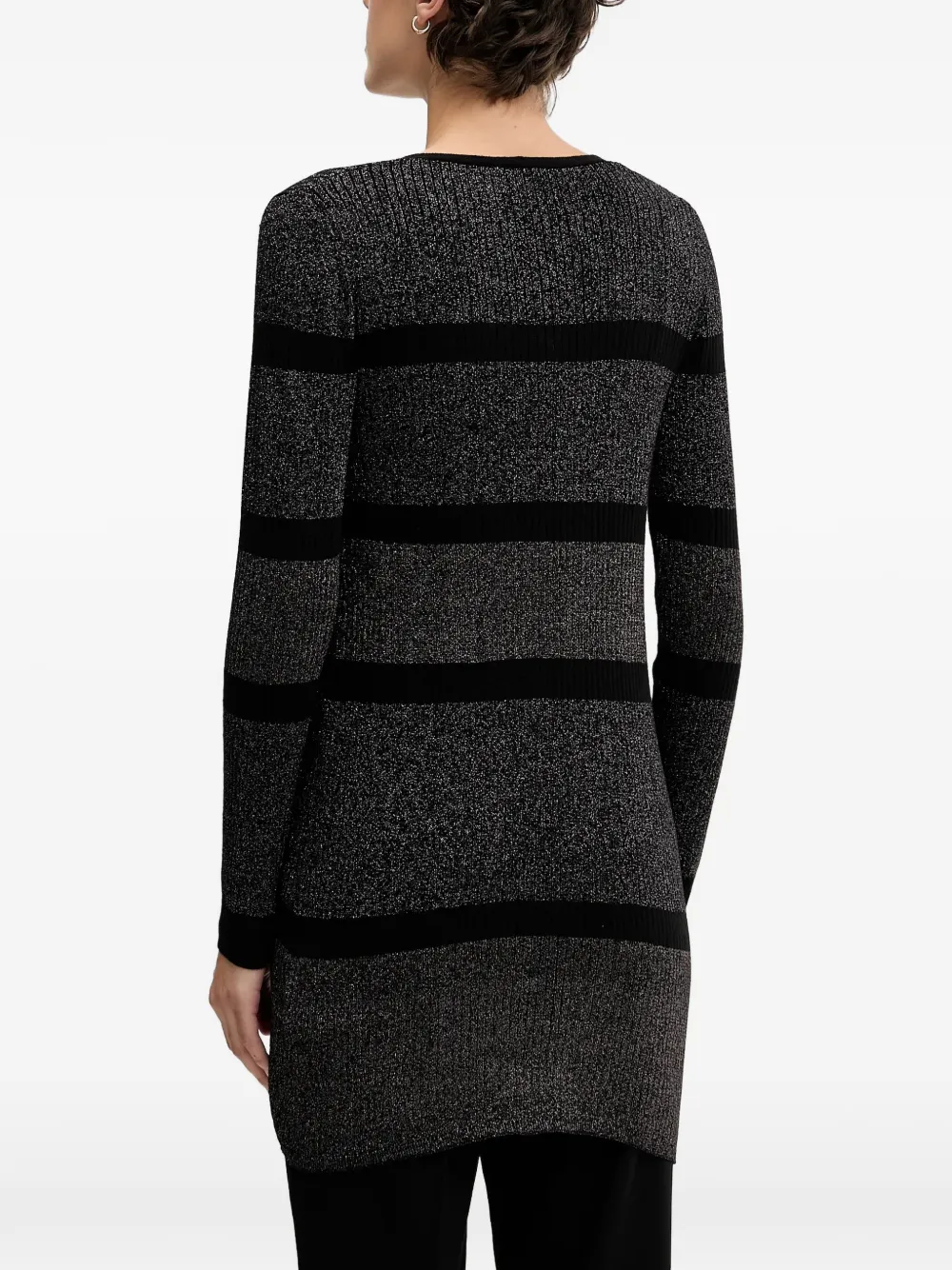 Sisley Gestreept vest met knopen Grijs